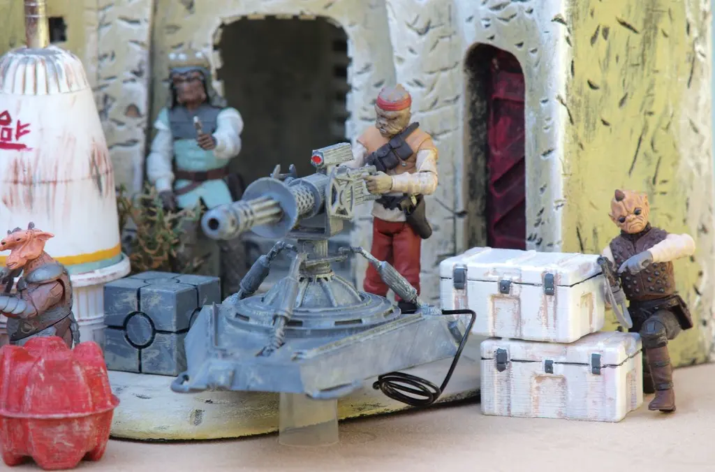Star Wars The Mandalorian tripod Cannon (S1E1) 4"/6" Action 