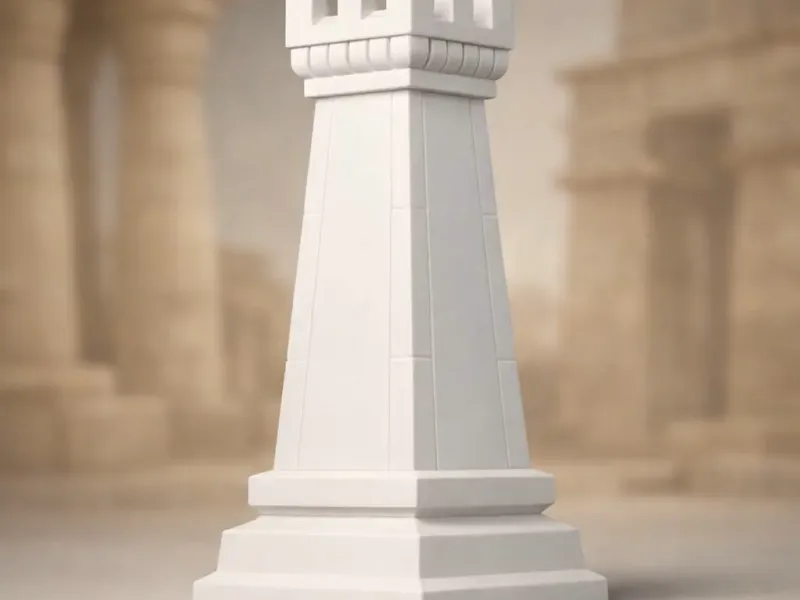 Rook Obelisk Chess Piece