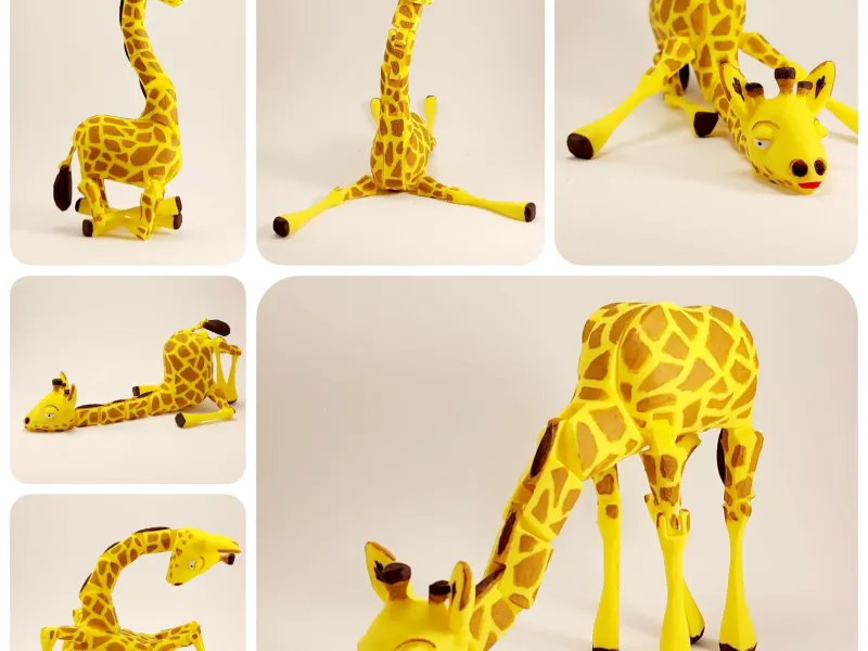 Articulated Giraffe (Print-in-place)