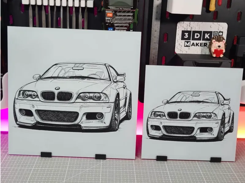 BMW M3 E46 - Hueforge - 3 Colors