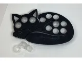 Sleeping cat tattoo ink cap tray-4