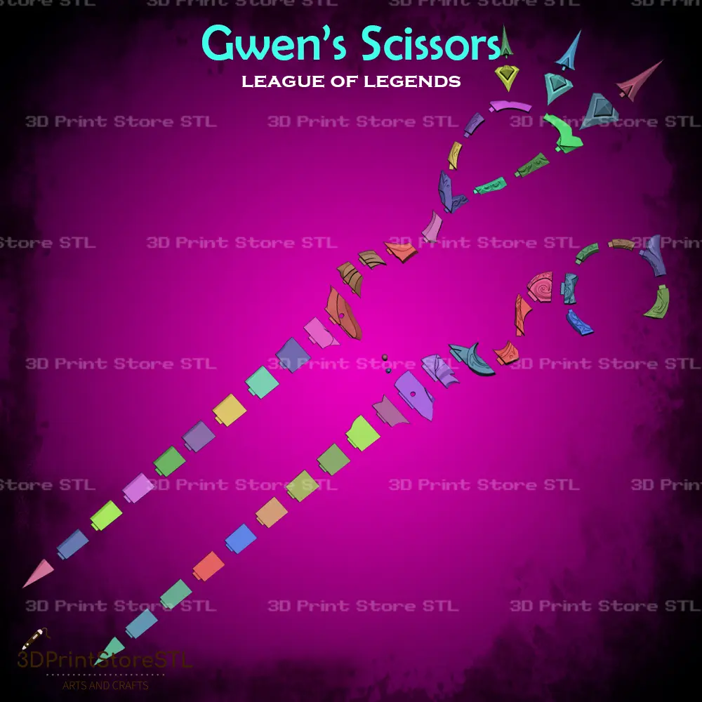 Gwens Scissors Cosplay League of Legends - STL File