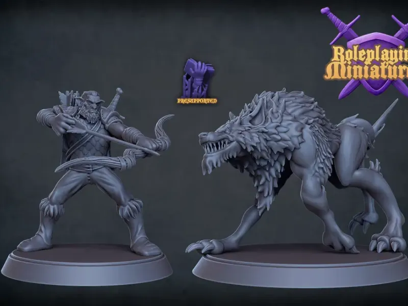 Arquero Hobgoblin con warg