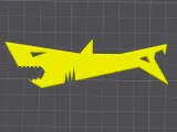3D Printable Shark EDC Keychain-2