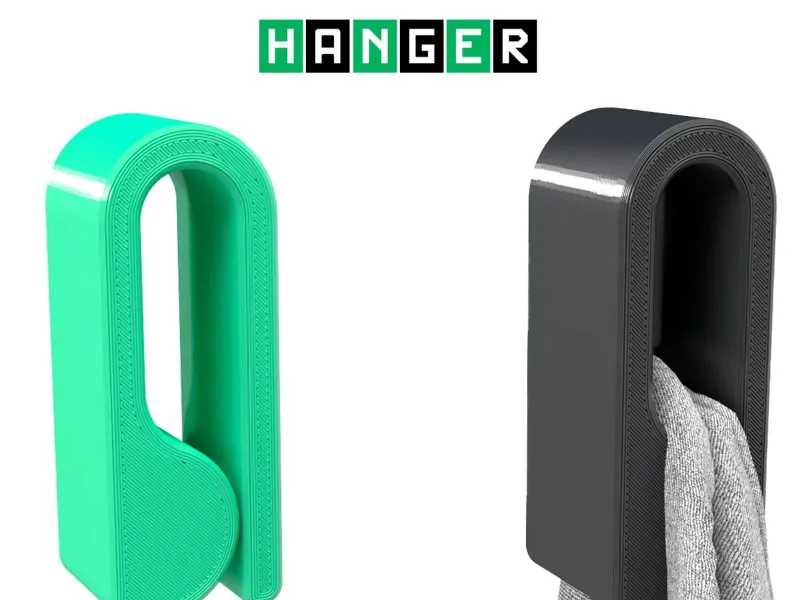 Pressure coat hanger