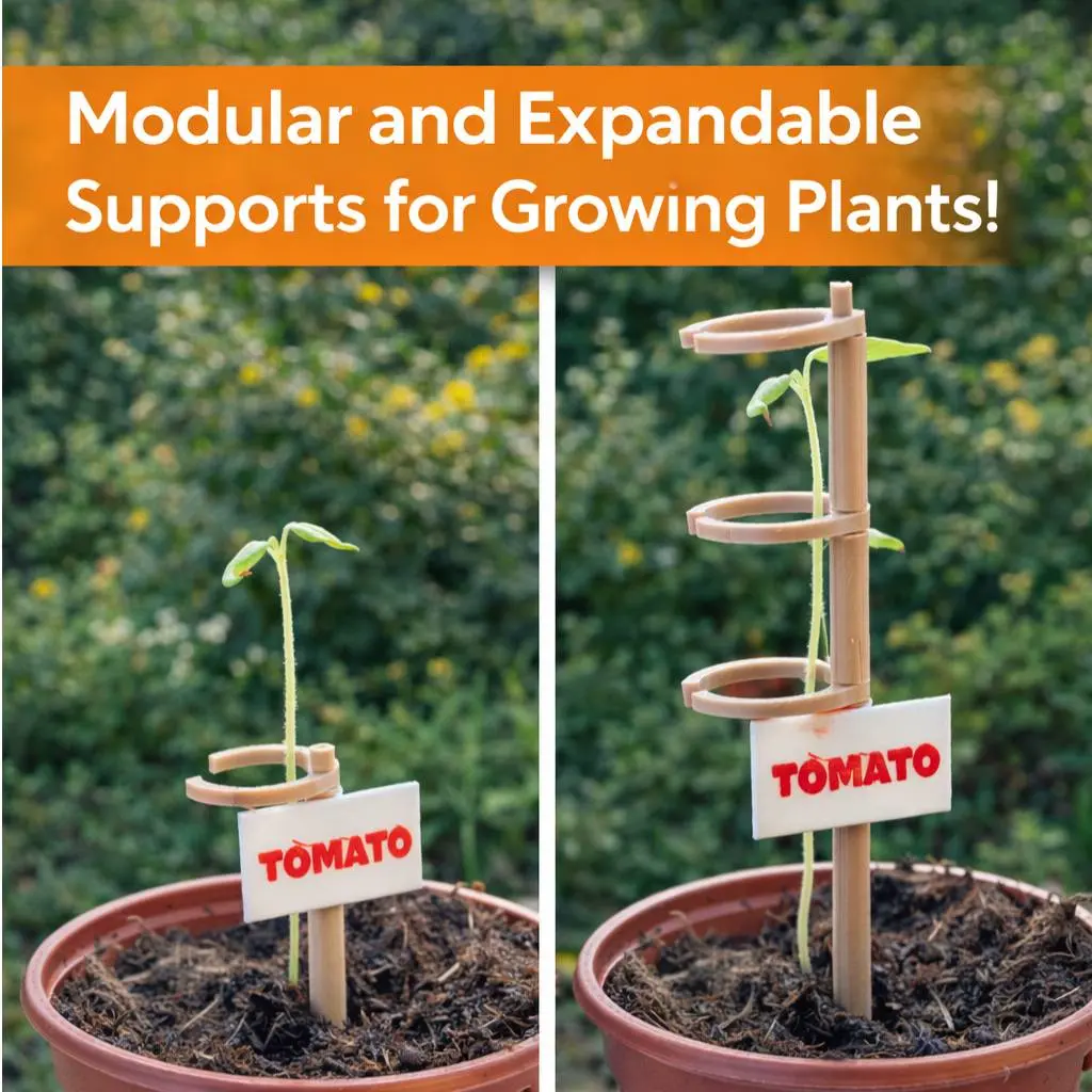 Modular plant support system – seedling holder