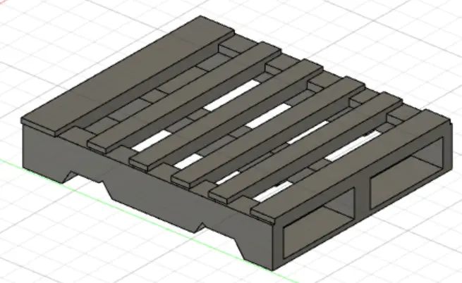1/18 PALETTE DE BOIS / WOODEN PALLET