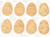 Easter eggs cookie cutter set of 8-0