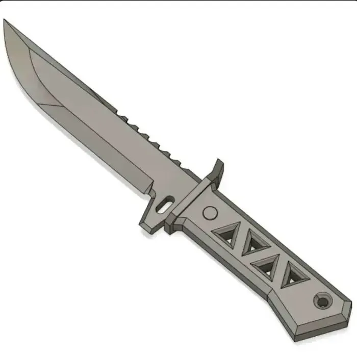 Survival style knife for airsoft (Fixed blade)