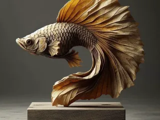 Escultura de pez