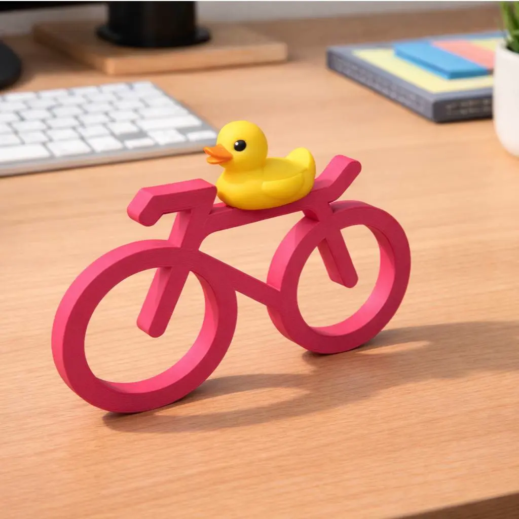 Biking duck