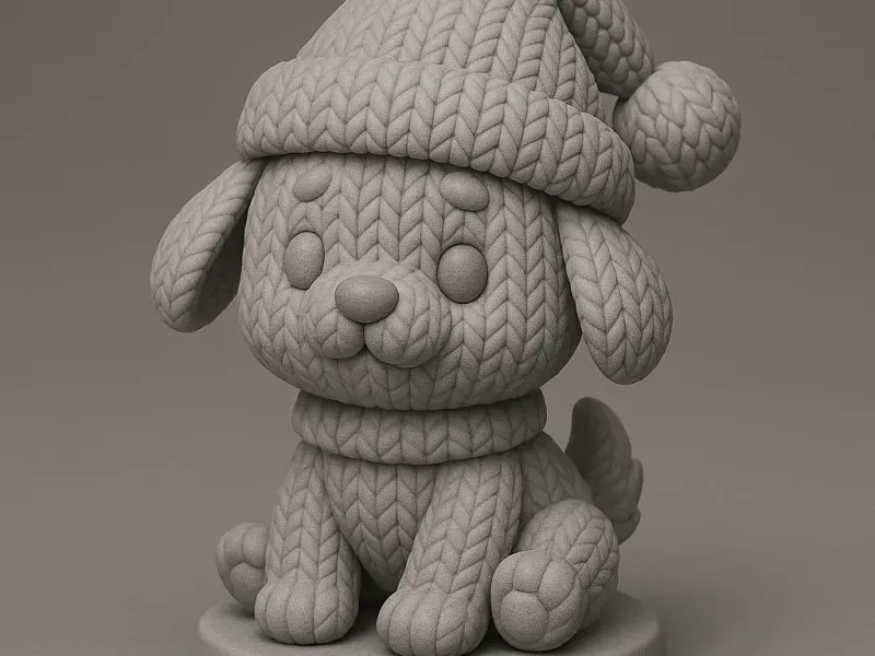 Christmas Knitted series : Little PUP