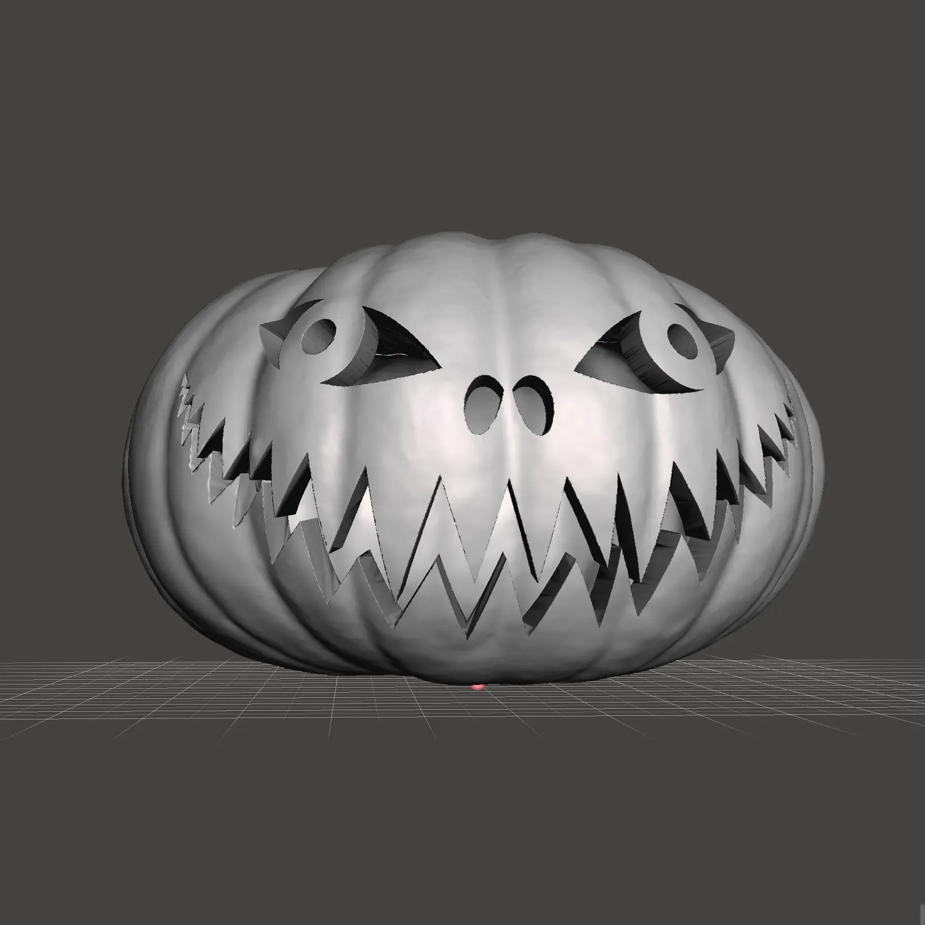 Halloween Pumpkin Lantern from a scan