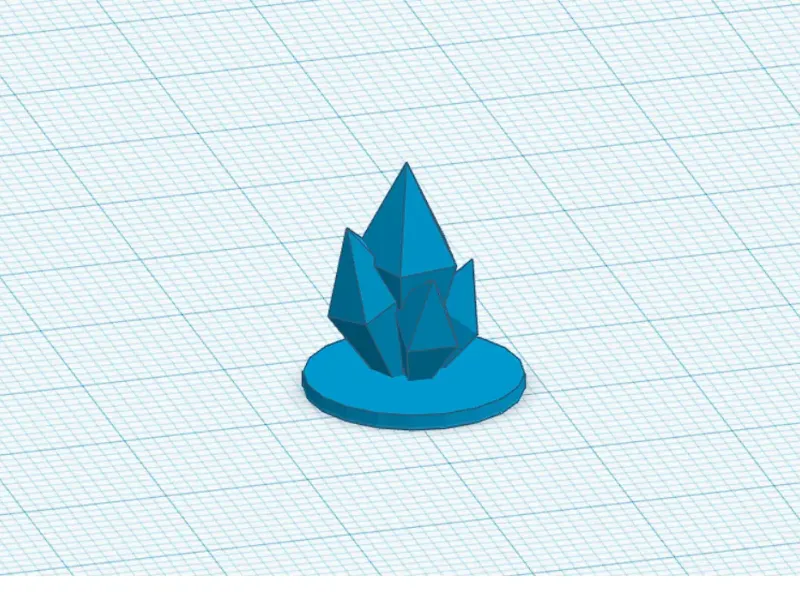 Miniatura base de Cristal