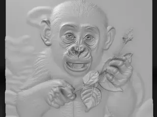 un pui de gorila