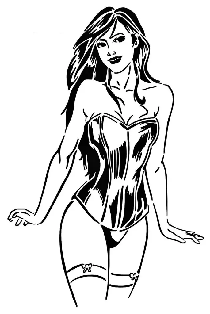 Stencil ragazza 21