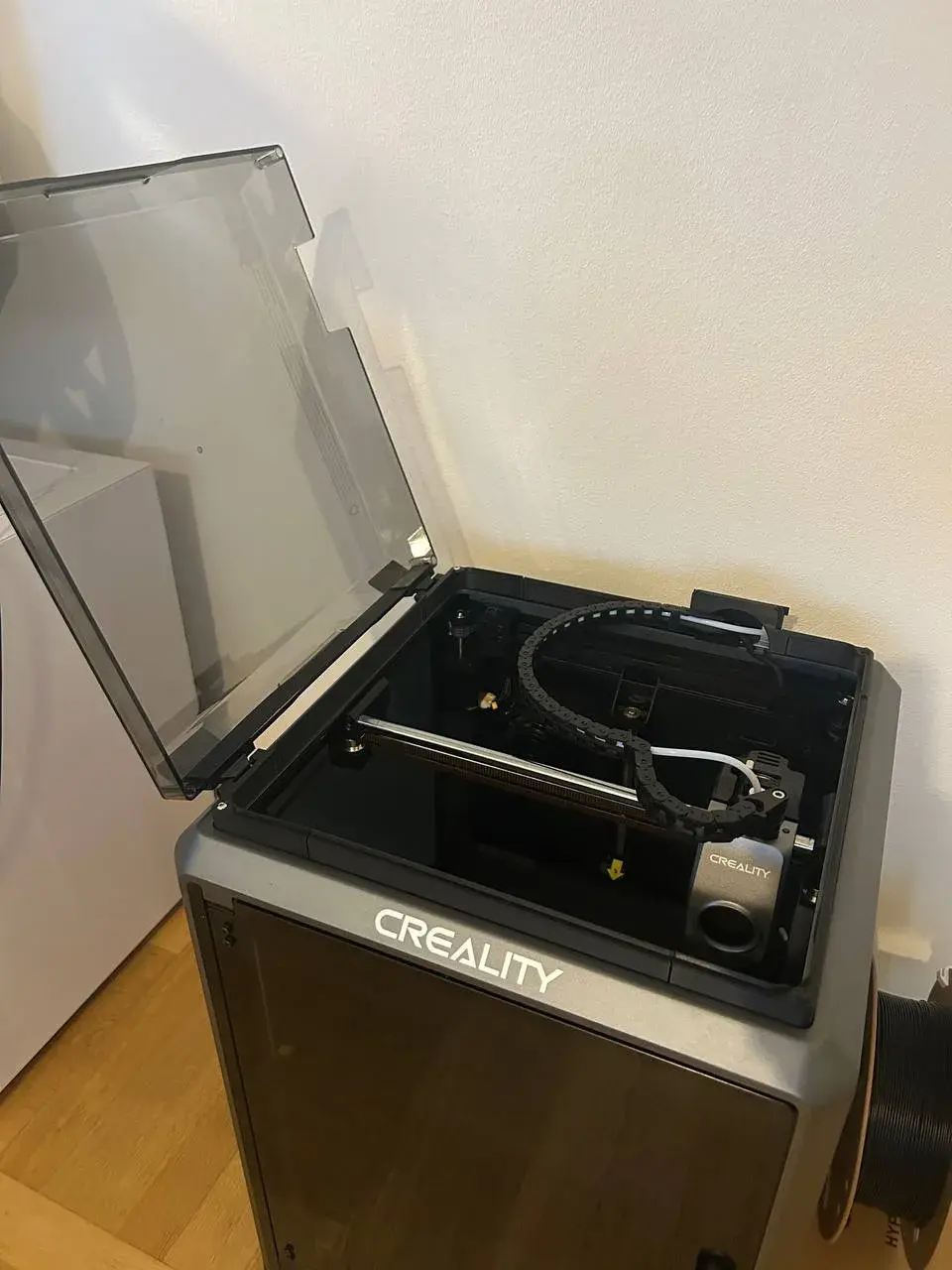 K1/K1C compact lid riser with hinges V2 (Updated)