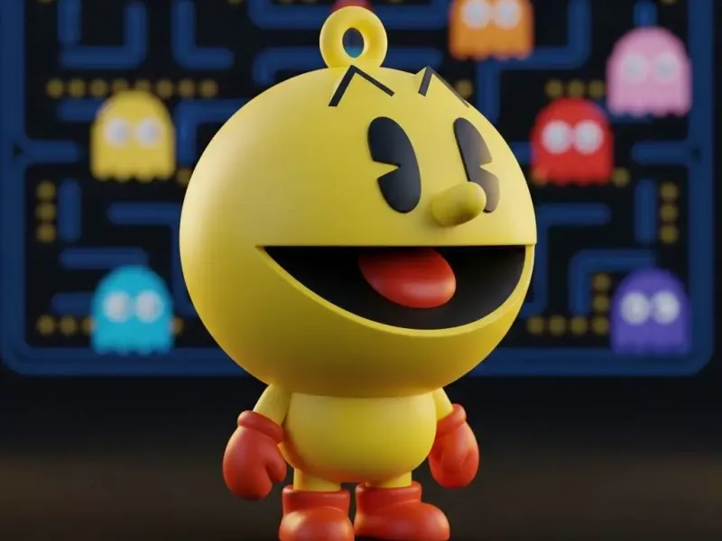 Mr. Pac-Man Keychain