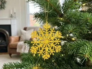 Golden snowflake