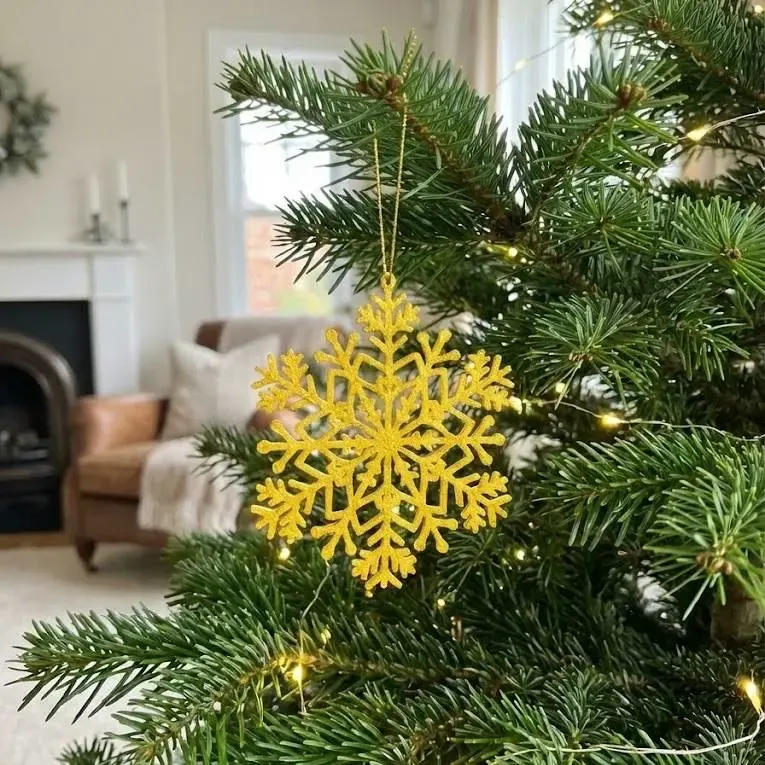 Flocon de neige doré