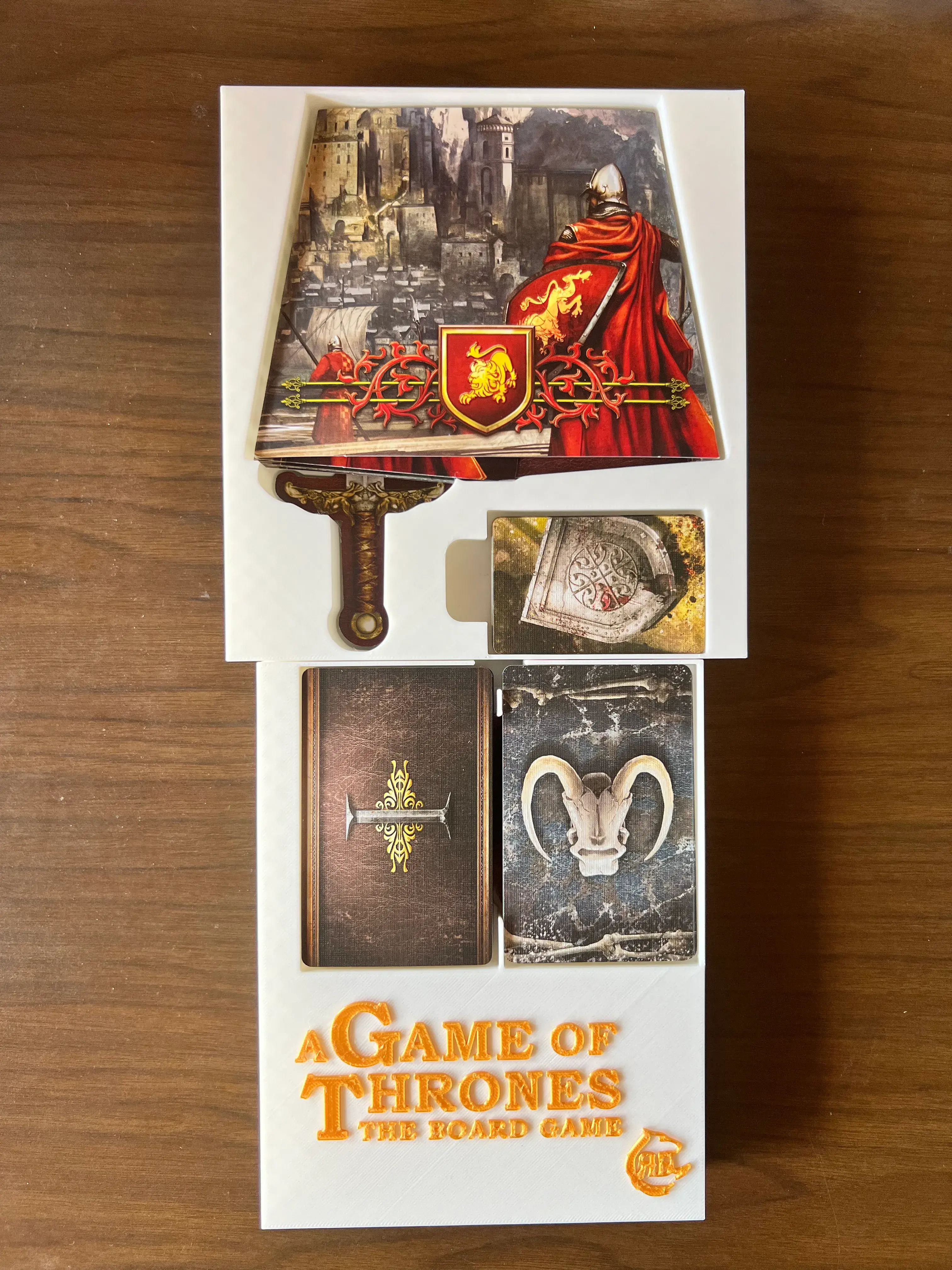 Game of Thrones Board Game Organizer - STL file  Unsleeved