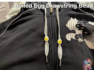 🥚 Boiled Half-Egg Drawstring Bead 🥚