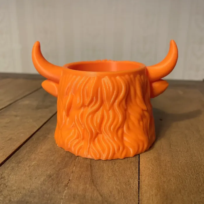 Highland Cattle Mini Planter - Home - PLA - 3D printed product - фото 7