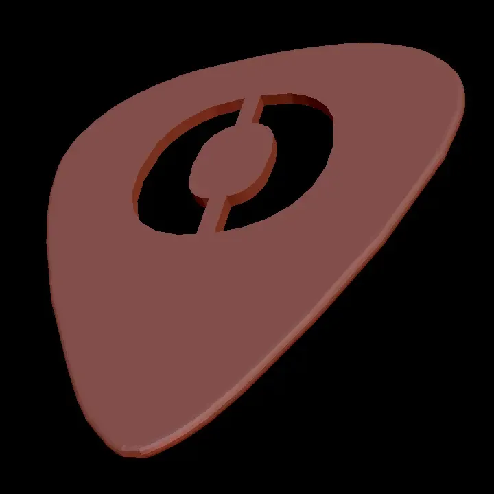 Guitar pick O(quick calibration test)