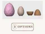Easter Egg Bundle , Lace Egg, Smooth Egg and Low Poly Egg-7