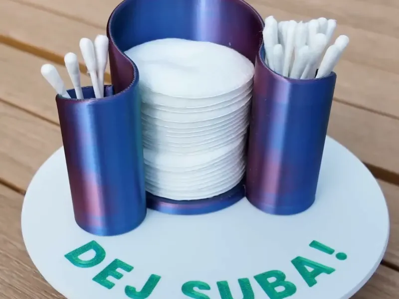 Cotton swabs organiser - make your own!