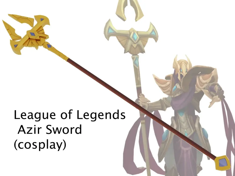 Azir Sword – League of Legends Inspired 3D Model