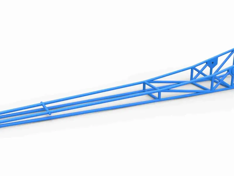 Cadru de dragster cu motor frontal scara 1:25