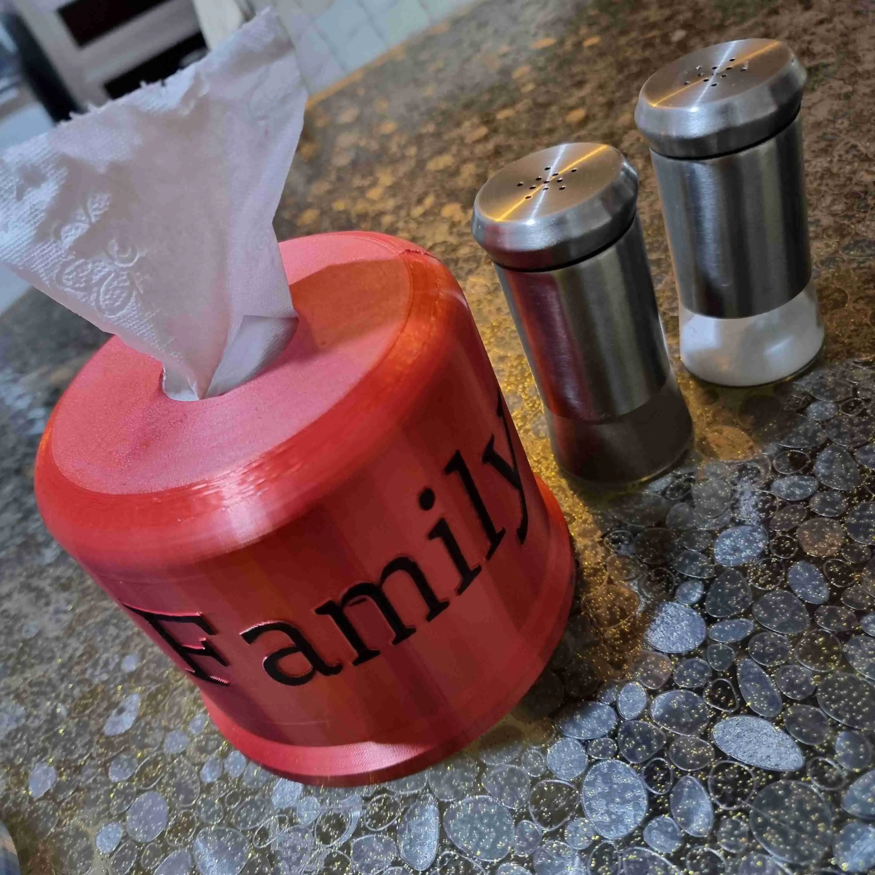 TOILET PAPER BOX ON TABLE ( NO HARDWARE )