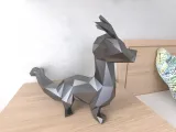 Chinese Dragon Lowpoly Low poly-0