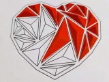 Heart – triangular needle (pyramids)-2