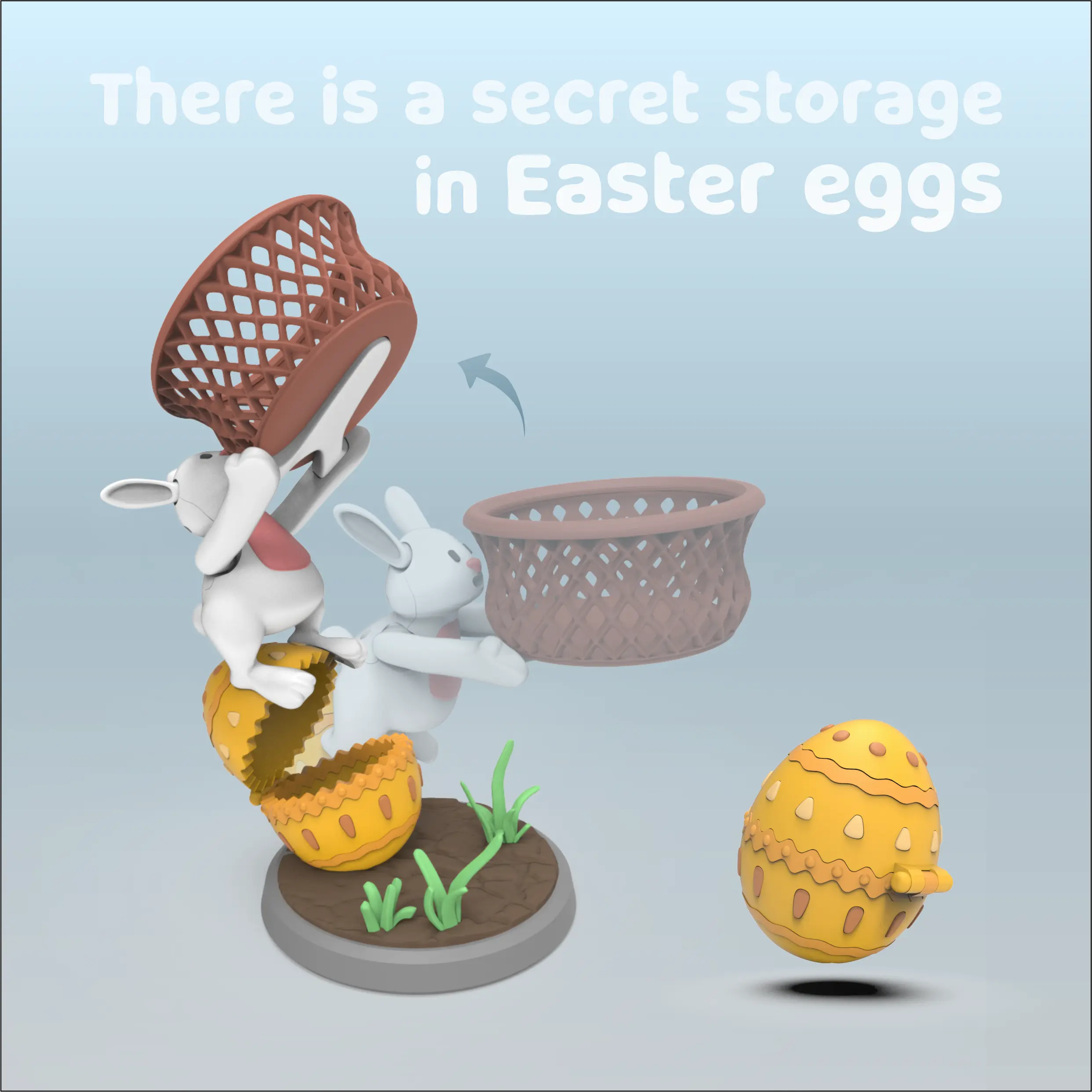 SPARK OF EASTER - Item Container With Easter Bunny Design