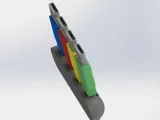 Cable Clip Organizer 4P – 3D Printable STL File-3