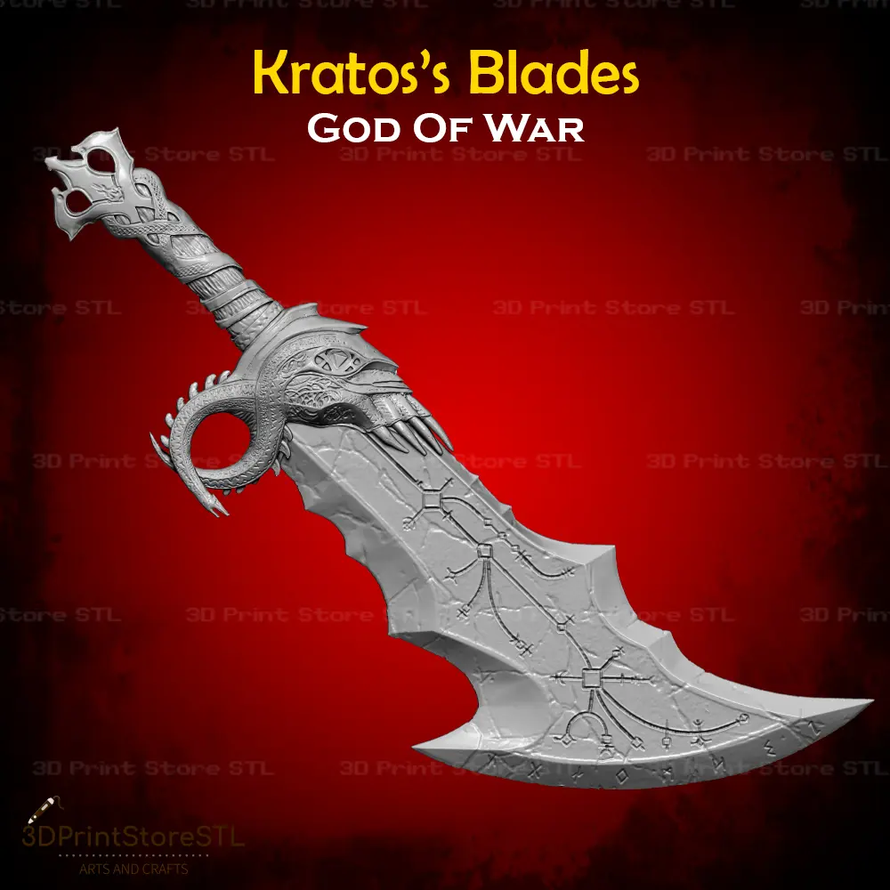 Blades of Chaos Cosplay God of War - STL File