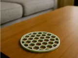 Honeycomb Pattern Coaster-0