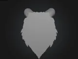 Bear head wall decor-2