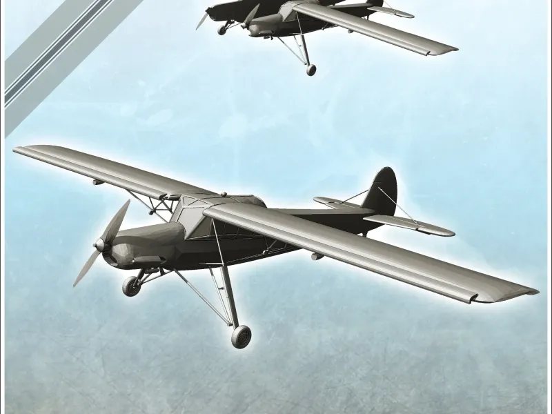 Fieseler Fi 156 Storch German liaison aircraft (1) - miniatu