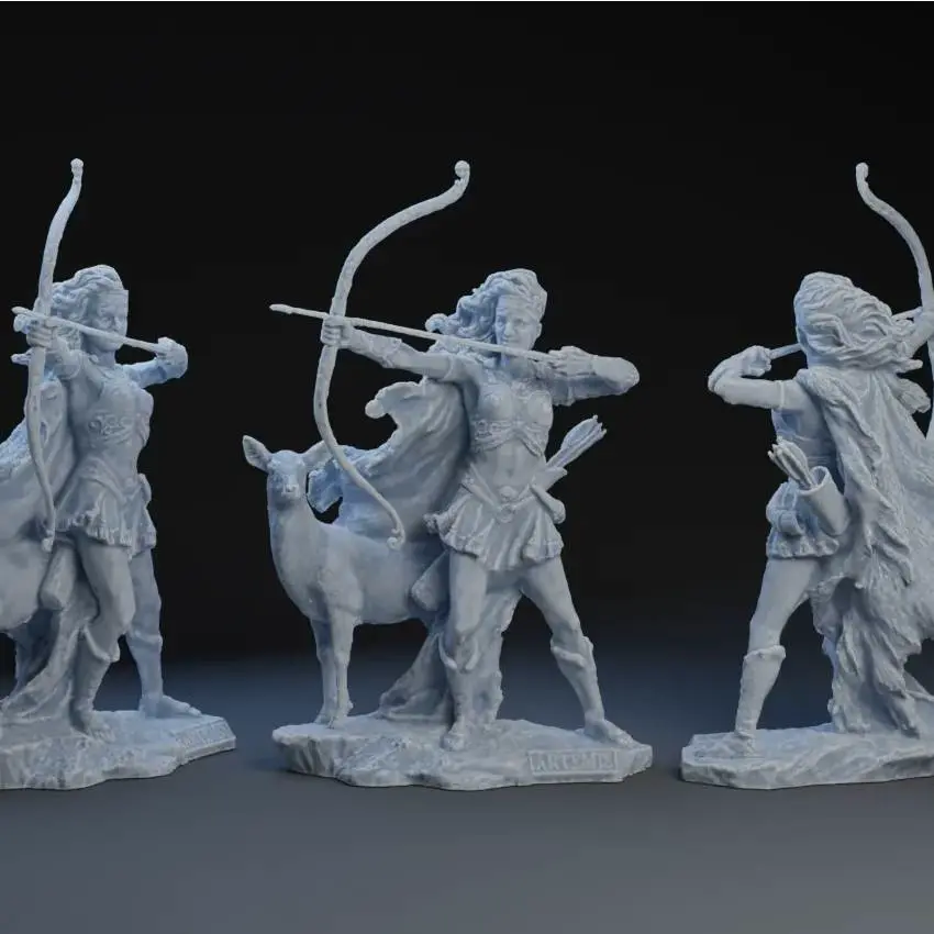 🏹 Artemis Statue – 3D Printable Greek Goddess of the Hunt
