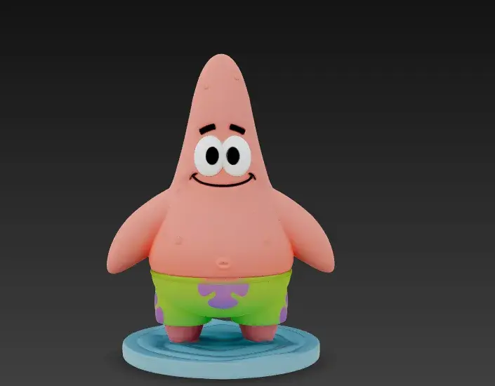 Patrick Star Fan Art Miniature