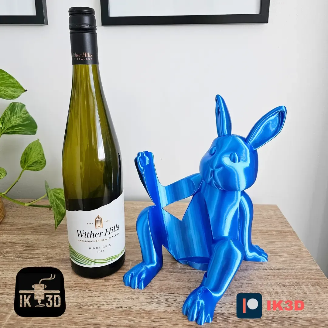 BUNNY WINE BOTTLE HOLDER / NICE AND NAUGHTY VERSIONS