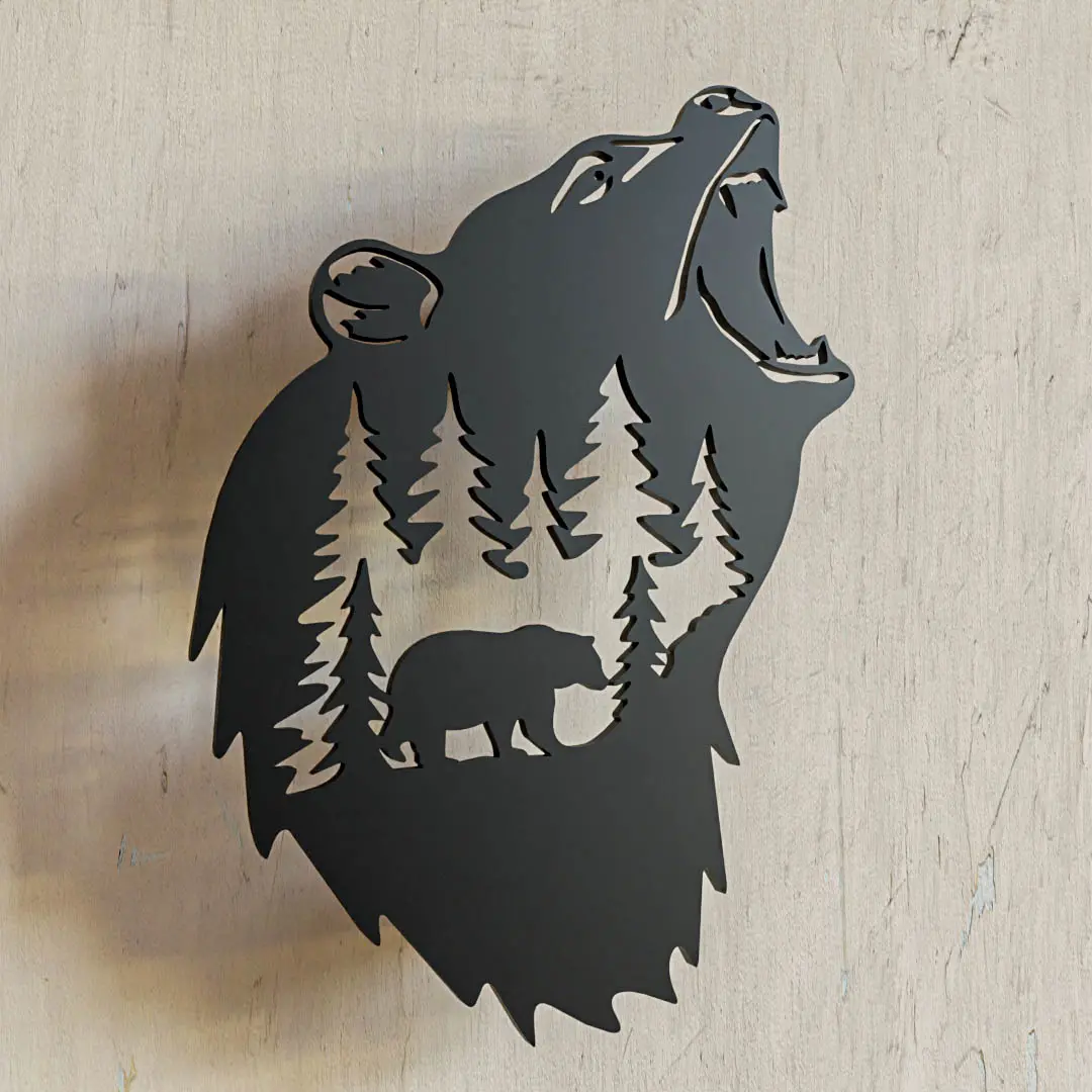 Bear wall art