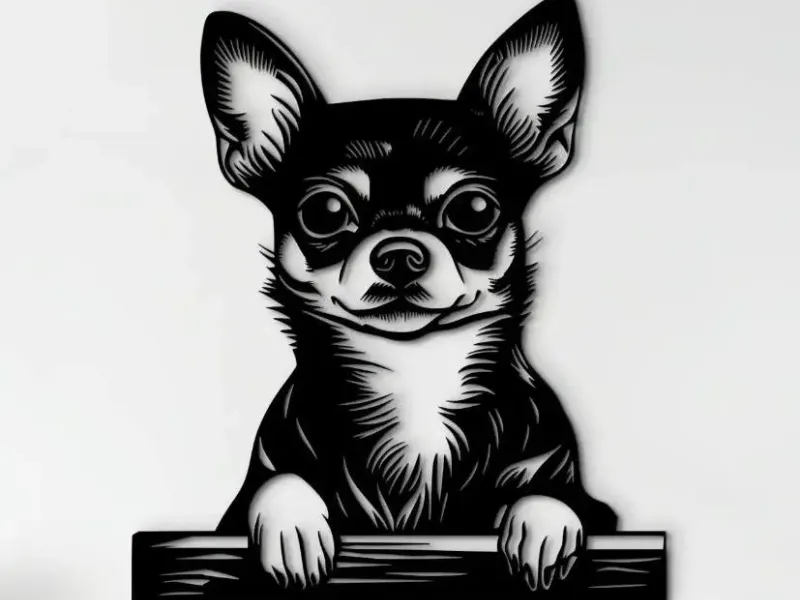 Chihuahua Wanddekoration