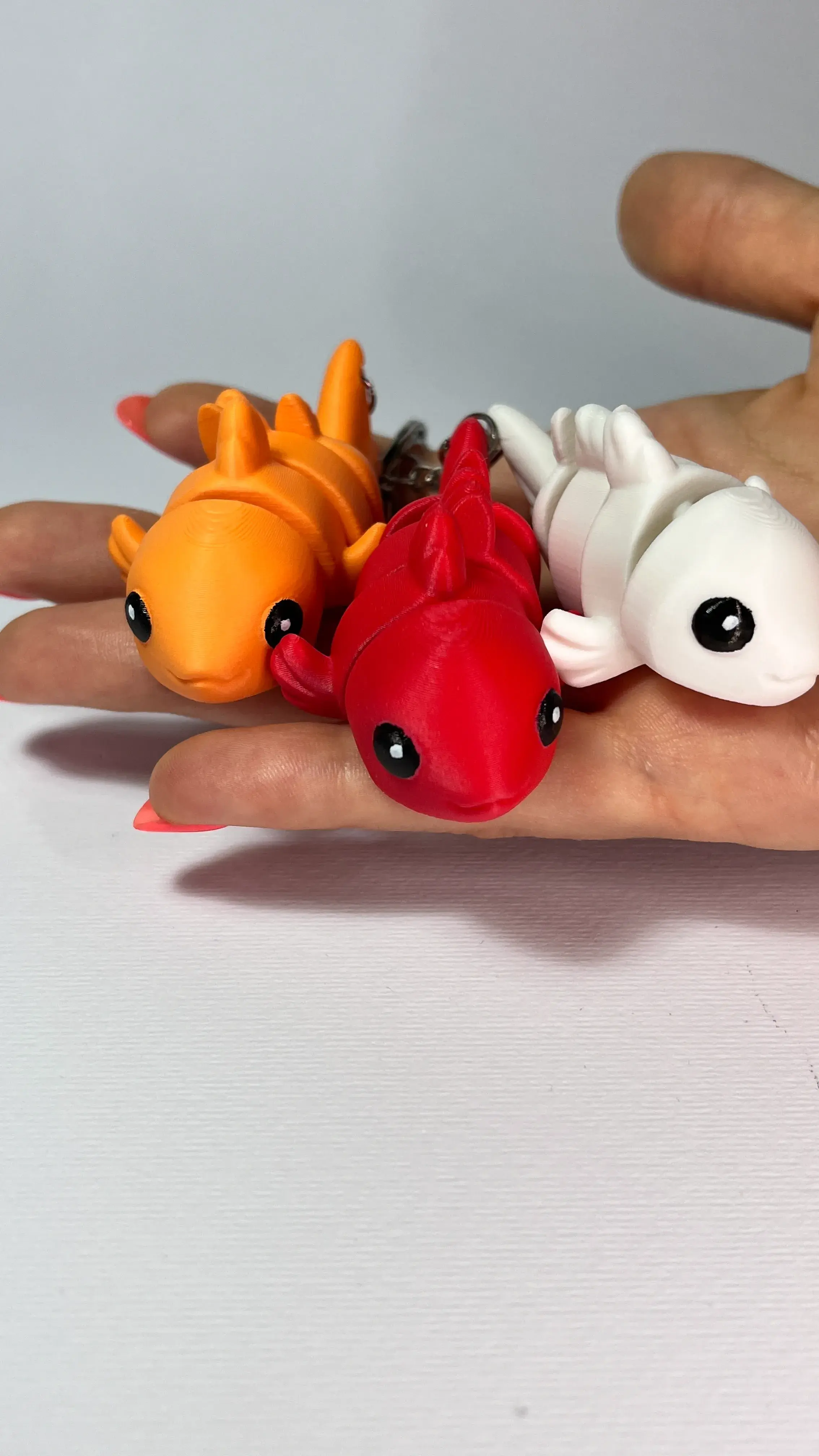 Cute Flexi Goldfish (Toy, Keychain & Magnet)