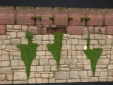 Mauer aus Backstein und ranken-3