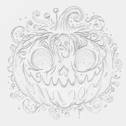 Lithophane Scary Pumpkin