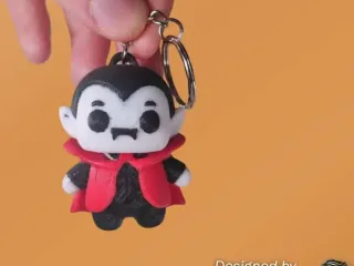 Flexi Vampire Keychain (Print in Place)